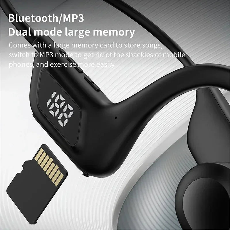 Lenovo Wireless Bone Conduction Headphones Bluetooth  Earphone Sport Swimming Bluetooth Compatible Headphone Hand-free With Mic