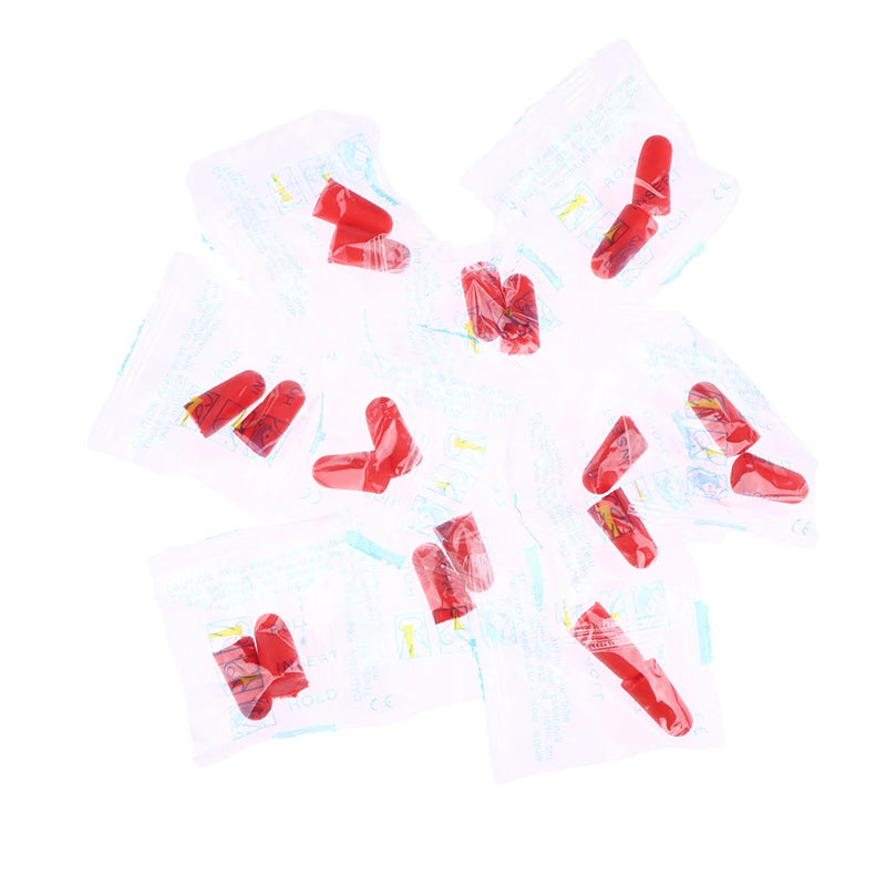 20Pcs Anti-noise Sponge Earplugs Reusable Anti-Noise Noise Reduction Protection Sound Insulation Ear Plugs For Sleep Work