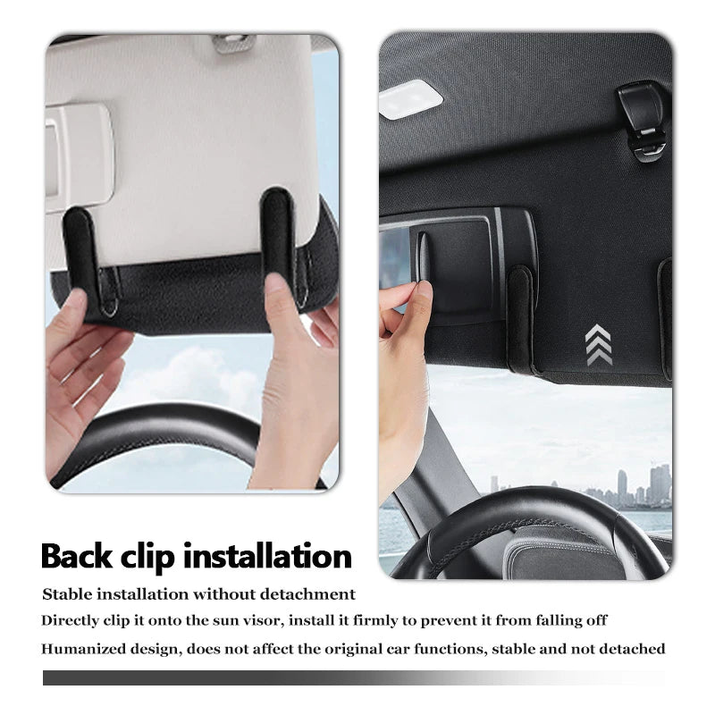 For Jeep Car Styling Sun Visor Glasses Storage Box Suede Sunglasses Case Accessories Renegade Compass Cherokee Wrangler Patriot