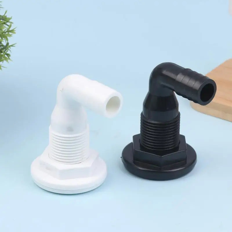 (HB05)90 Degree Marine Drainage Outlet Yacht Bilge Drainage Outlet Deck Drain Hose Pipe Elbow Bilge Pump Drain Thru Hull Fitting