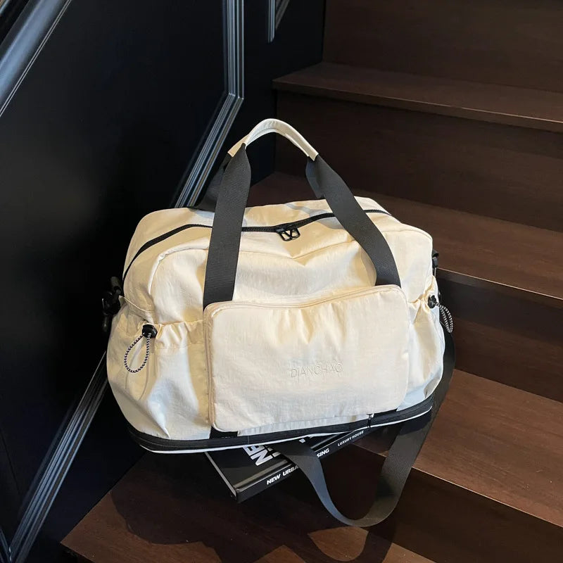 Expandable Foldable Travel Bag Stretchable Sports Yoga Dance Fitness Handbag Custom Logo Large Capacity Luggage