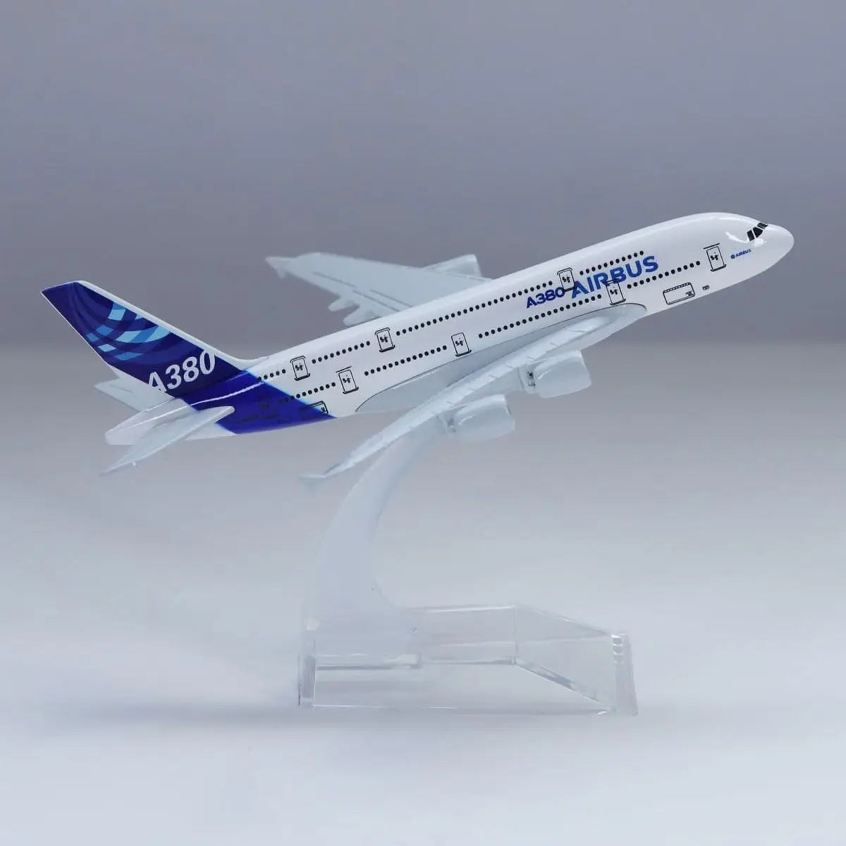 16cm A380 Prototype Model Plane Diecast Metal with Display Plane Stand Adults Airplane Toy Aviation Gift or Desktop Collection