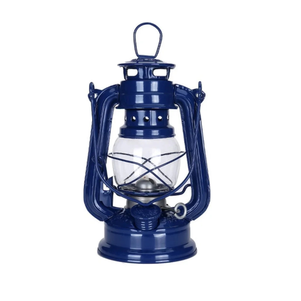 19cm Retro Outdoor Camping Lamp Portable Lantern Bronze Colored Oil Lamp Vintage Photo Props Outdoor Camping Lights