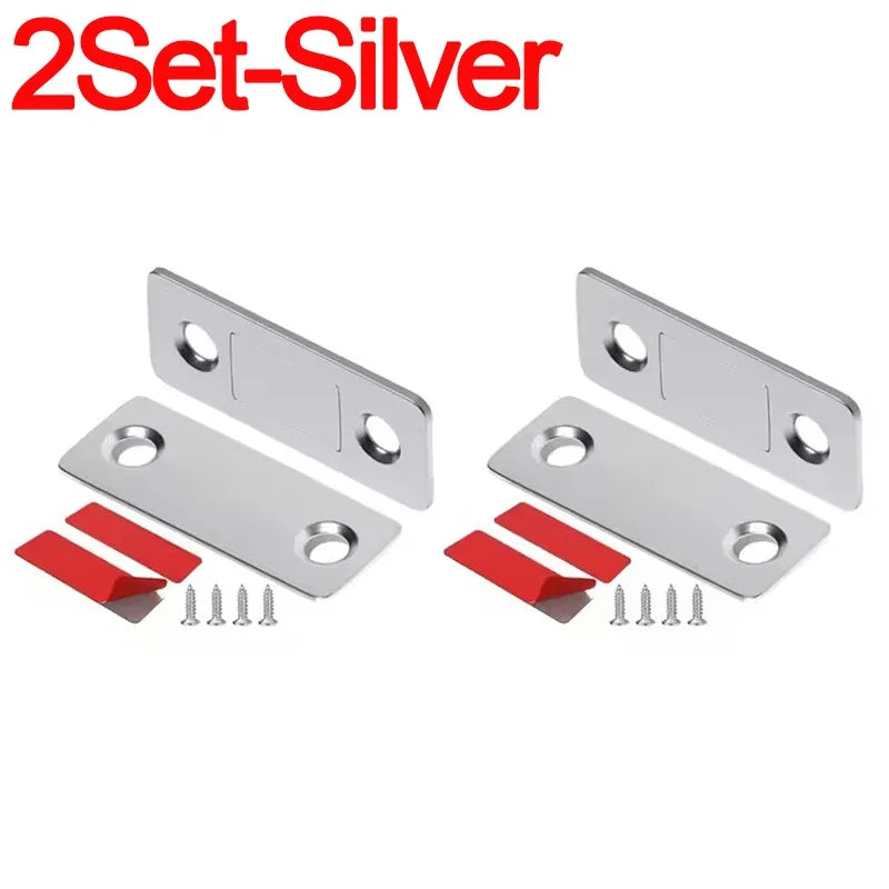 20/1Set Invisible Magnets Cabinet Catches Strong Magnetic Door Stopper Patch Adhesive Furniture Drawer Window Door Closer Latch