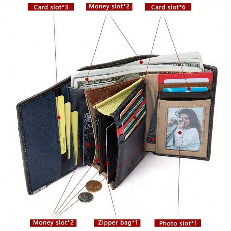 Elegant Ladies Handmade Bag Short Wallet Diamond/Grid Pattern Colourful Splicing Multi Card Position Head Layer Cowhide Ladies Coin Purse Christmas Gifts For Women