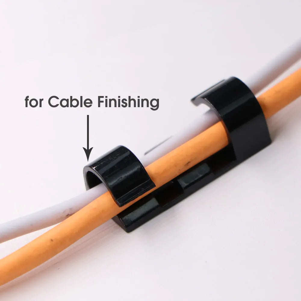 16/20PCS Self-adhesive Cable Clamping Organizer Drop Wire Holder for Home Desk Line Manager Fixed Clip Net Cable Collator Winder