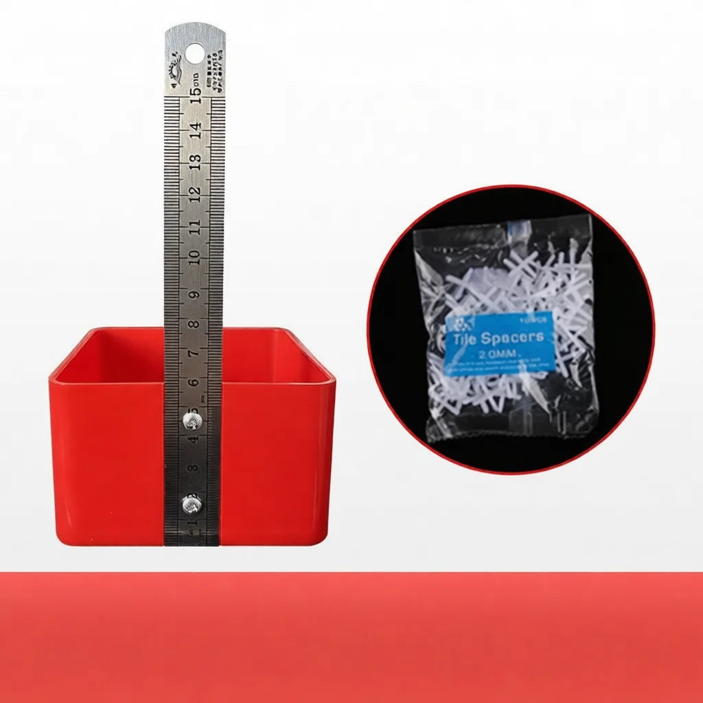 Tile Leveling System Ruler Gauge Tool Floor Tiling Positioning Assistant Brickwork Adjustment Measuring Instrument