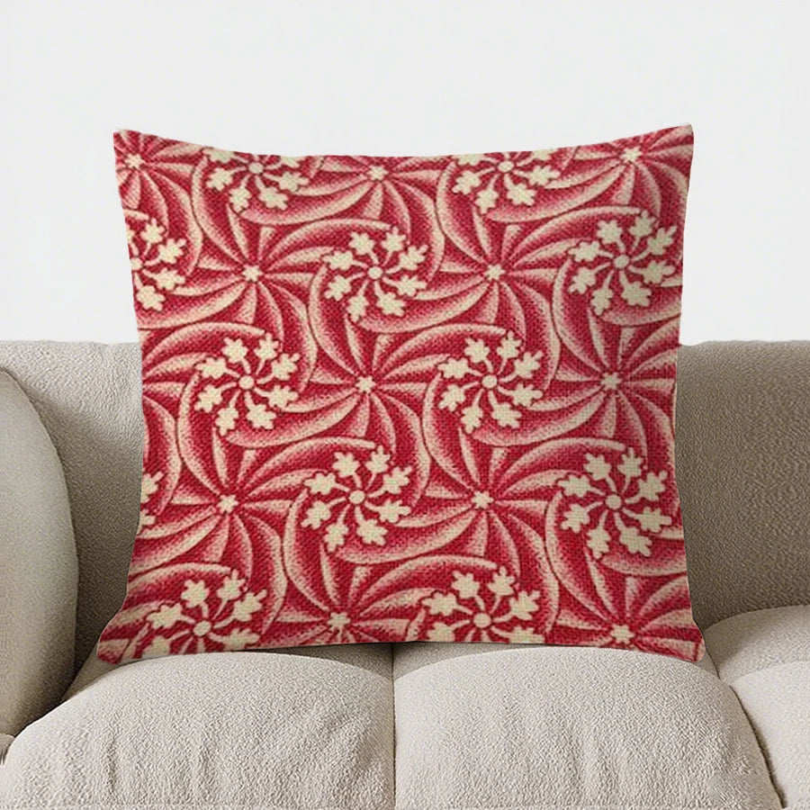 Green Paisley & Floral Double-sided Printed pillow cover Short plush Suitable living rooms bedrooms sofas throw cushion cover