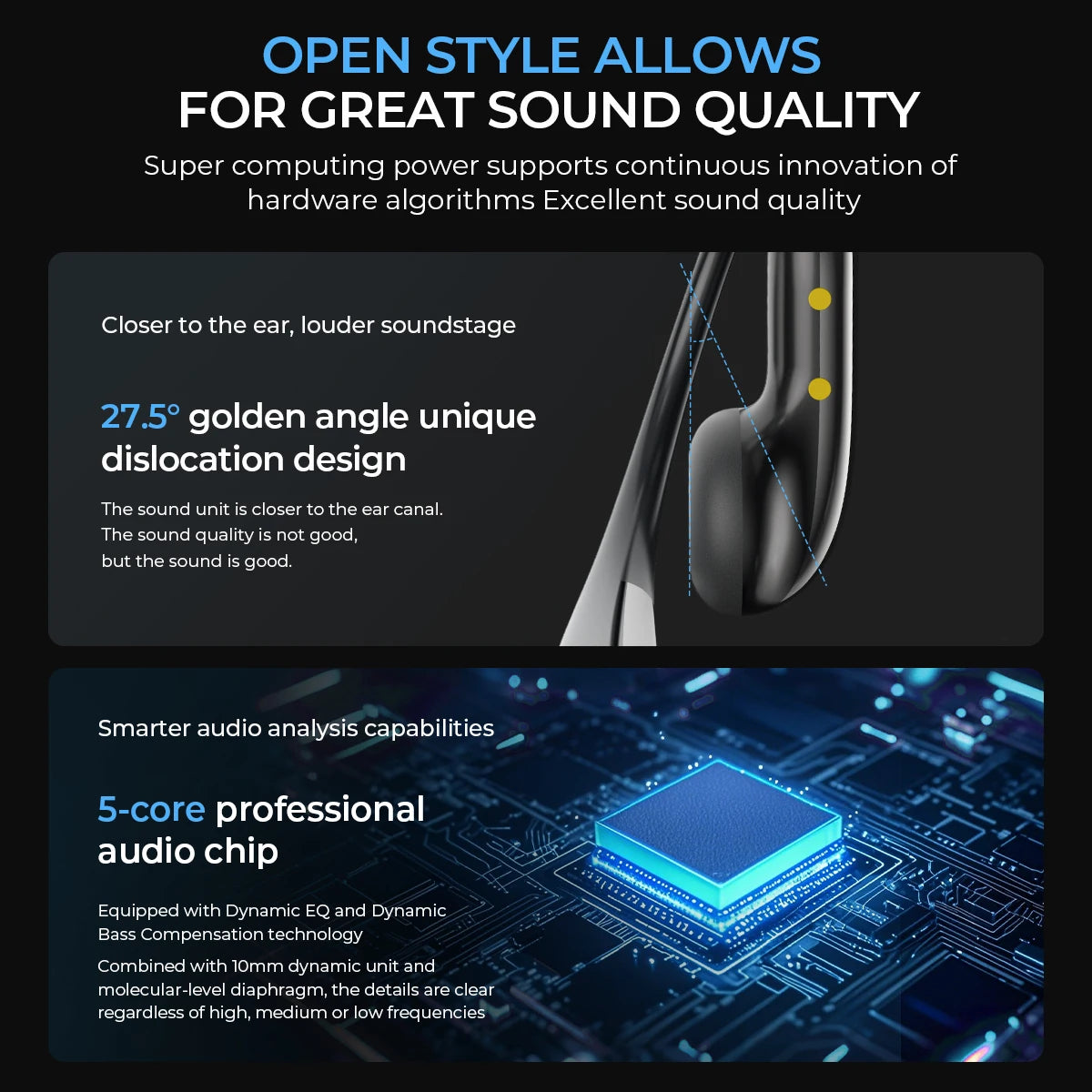 Auriculares Traductor DeIdioma 2026 HTC NE23 AI OWS Translator Earbuds Real-Time Translation Dual Noise Reduction Call IP55