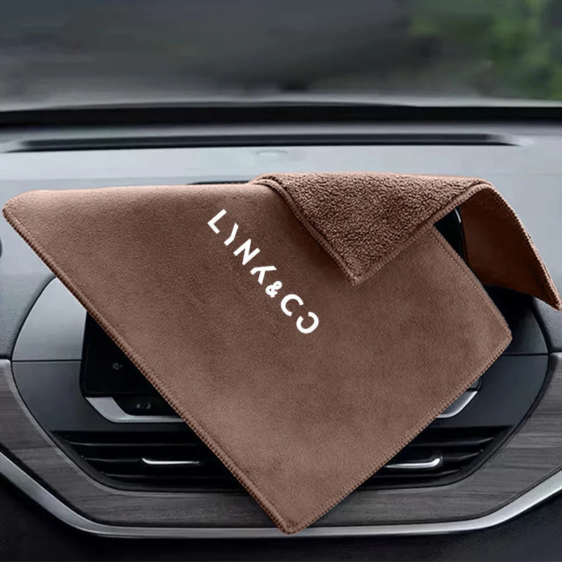 Microfiber Towel Car Cleaning Care Tools Accessories For LYNK&CO 01 02 03+ 05 06 09 PHEV 09 MHEV
