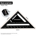 1pcs Triangle Angle Ruler Metric Aluminum Alloy Angle Protractor Triangular Measuring Ruler Woodwork Speed Square Triangle