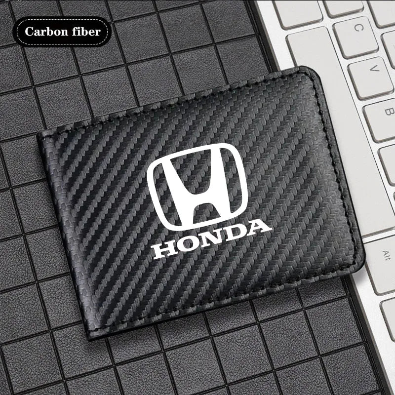 Car Wallet Card Holder Driver License Cover Driver License Bag For Honda Civic Accord Fit Jazz Pilot Odyssey City HR-V Passport