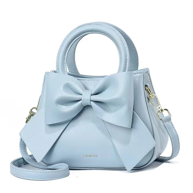 Fashionable and stylish single-shoulder handbag for women, new trendy high-end crossbody bag with bow, suitable for commuting, d