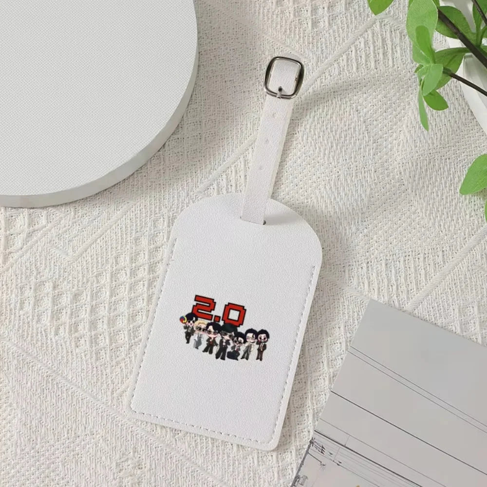 Personalized Customized Arirang 2.0 World Tour 2026 PU Luggage Tag, Sturdy Travel Bag ID Label, Ideal Kpop Fan Gift