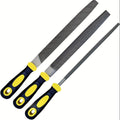 File Set, 8-inch, Professional High Carbon Steel File, Includes Flat/Round/Half-Round, Work for Metal, Wood