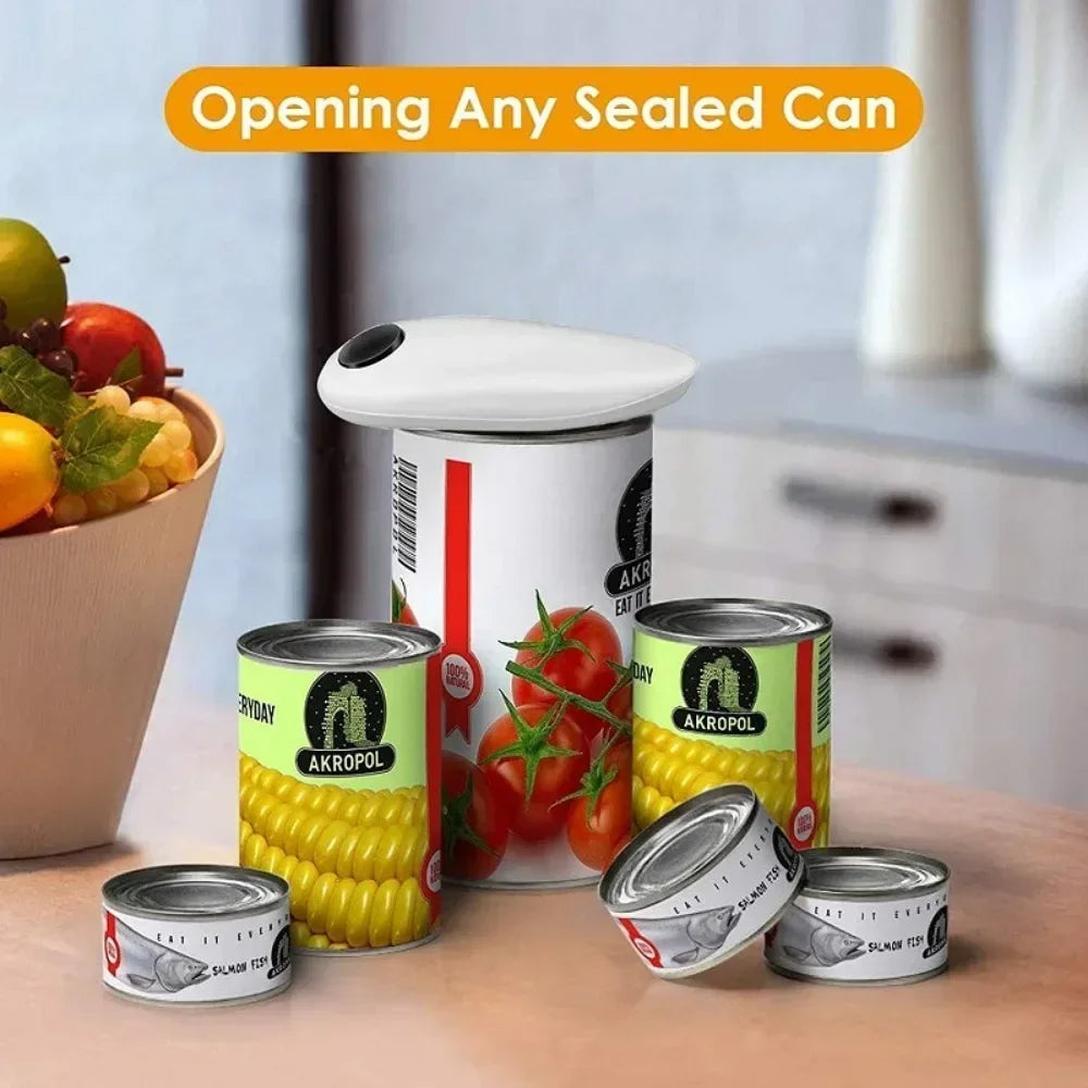 Electric Jar Opener Automatic Tin Can Open Machine Touch None Sharp Edges High Power Jar Tin Opener Kitchen Gadgets Can Openers