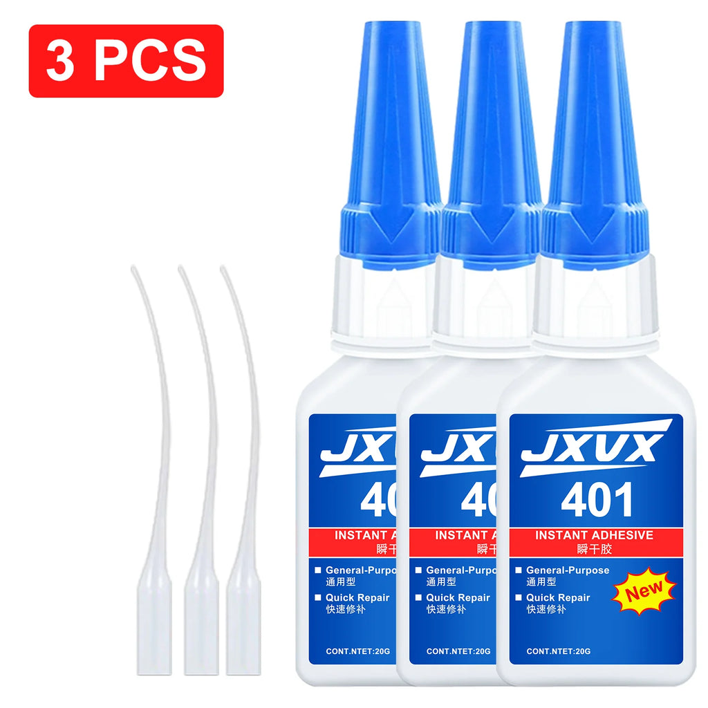 1/3/10 Pcs 401 Super Glue Instant Cyanoacrylate Quick Dry 502 Adhesive Leather Rubber Wood Metal Strong Bonding Liquid Glue Tool, Fast Fixing Transparent Adhesive