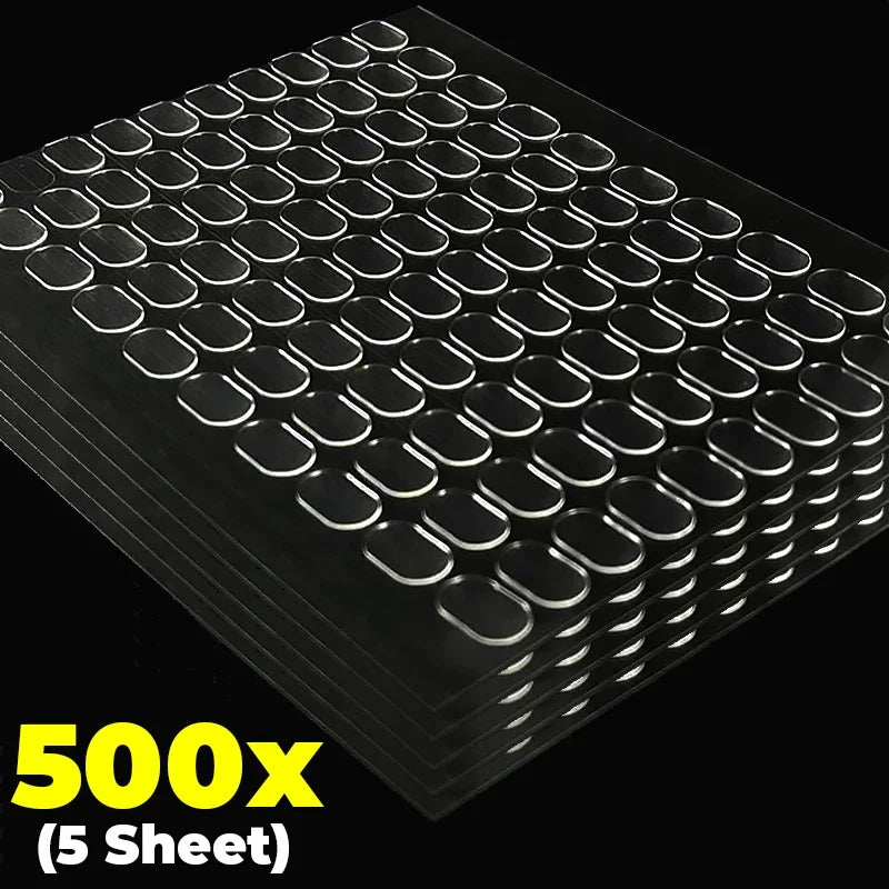2000/100x Double-sided Self-Adhesive Dots Removable No Trace Sticky Patch Gel Glue Pads for Poster Dolls Fixed Sticker DIY Craft