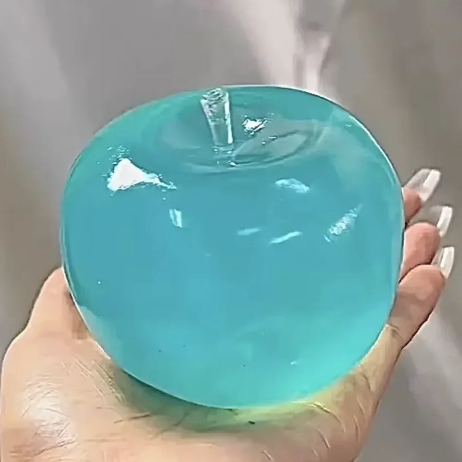 Squishy Green Apple Stress Ball Soft Fidget Sensory Toy for ADHD Autism Slow Rebound Squeeze Toy for Adults Christmas Gifts