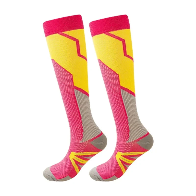Compression Socks Varicose Veins Socks Pregnancy Anti Fatigue Blood Circulation Socks Gym Outdoor Cycling Football Fitness Socks
