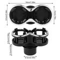 Car Cup Holder 2 in 1 Double Hole Water Bottle Car Drink Holder Universal with Adjustable Base Anti-Shake Stable Auto Organizers