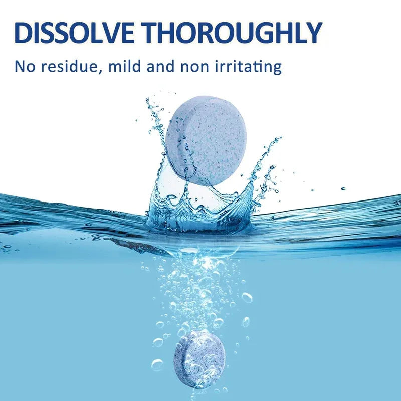 10/20/30/40/50/100pcs Car Windshield Glass Solid Cleaner Windscreen Wiper Effervescent Tablets Toilet Cleaning Car Accessories