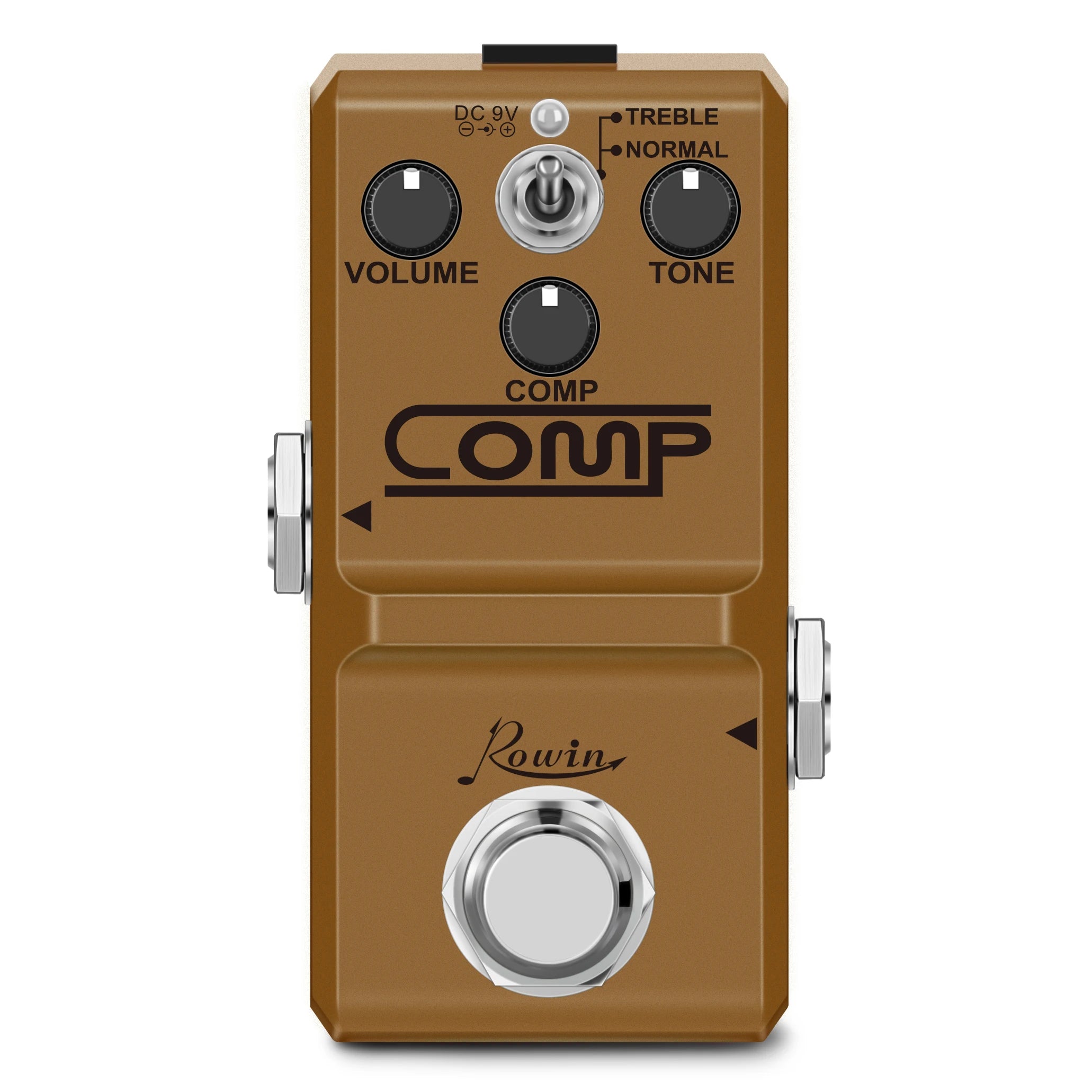 Rowin Guitar Compressor Pedal Analog Mini Opto Compressor Box Guitar Compression Pedal for Electric Guitar  True Bypass
