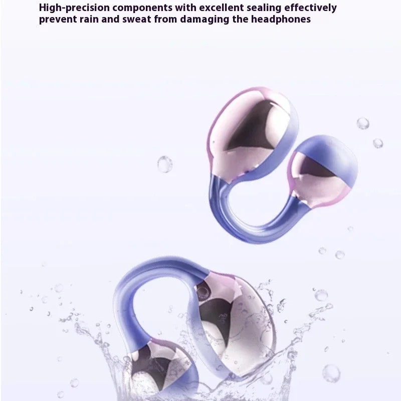 M91 Wireless Bluetooth Earphone HIFI Stereo Sound ENC Headphones Power Display Earbuds For Smartphone Ear Clip Headset