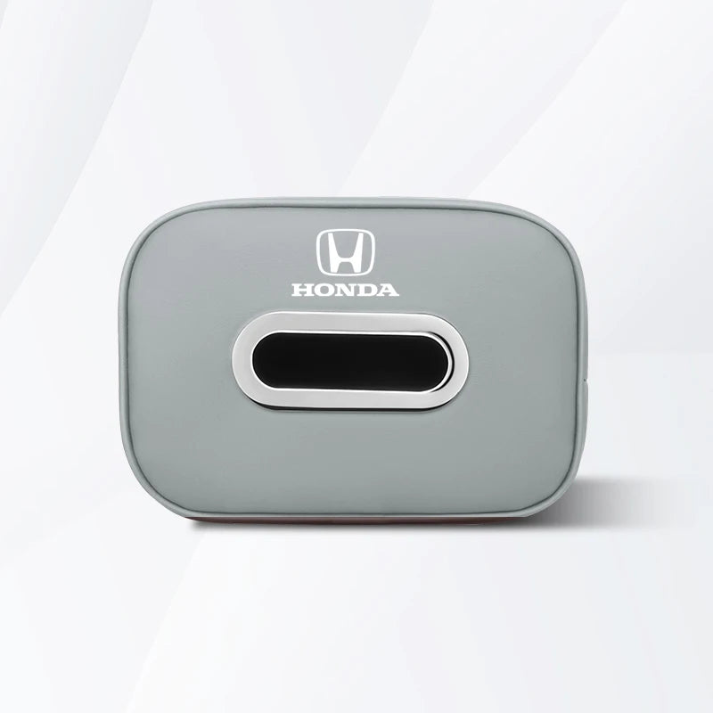 Car Tissue Box Quality Leather Auto Paper Towel Storage Bag For Honda Civic Fit Jazz Accord Pilot CRV Odyssey Passport City HRV