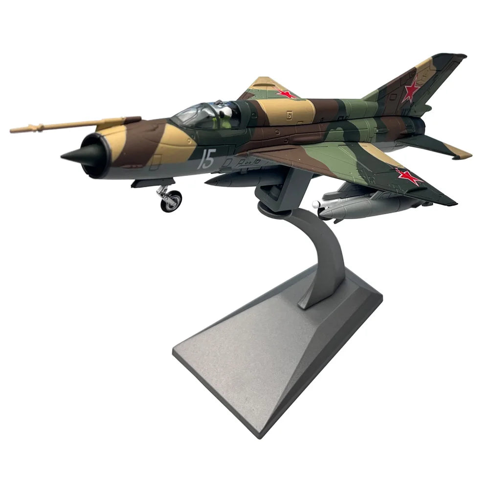 1/72 Scale Soviet MiG-21 Mig21 Fishbed Jet Fighter Plane Aircraft Airplane Diecast Metal Plane Aircraft Model Collection or Gift