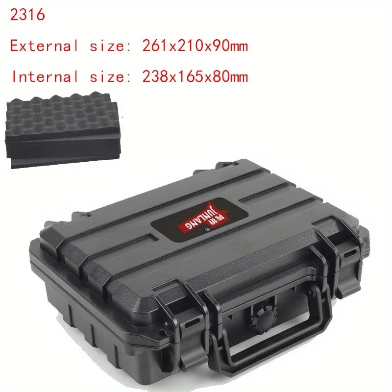 Waterproof Anti-fall Precision Instrument Storage Box Portable Plastic Protective Safety Tool Box With Sponge Shockproof ToolBox