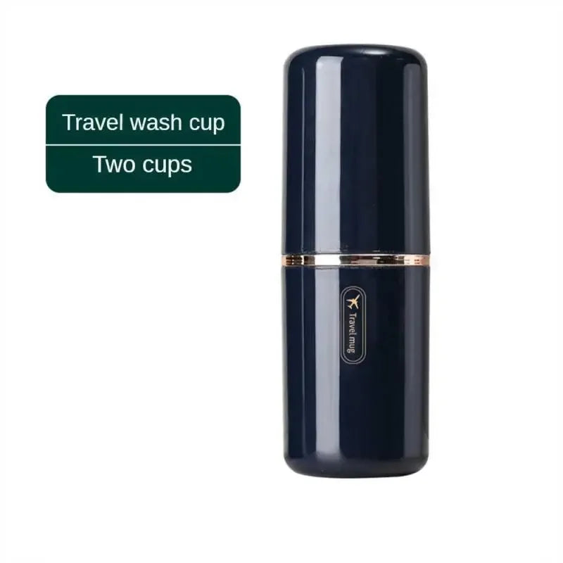 2-in-1 Toothbrush Storage Cup for Home & Travel – Portable Large Capacity Durable Style, Suitable for Electric Toothbrush,