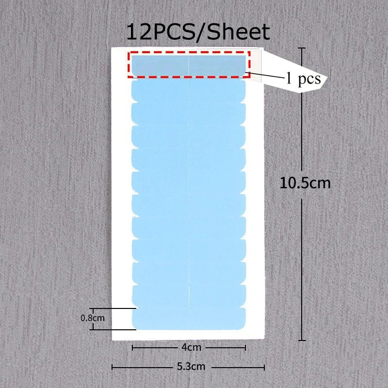 Double Sided Replacement Tape for Hair Extensions or Lace Front Wigs 5 /10/15Sheets 60/120/240 pcs Hair Extensions Adhesive Tape