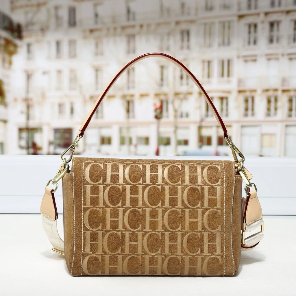 Women's new handbag light luxury high-end wide shoulder strap crossbody bag casual versatile handbag commuting shoulder bag
