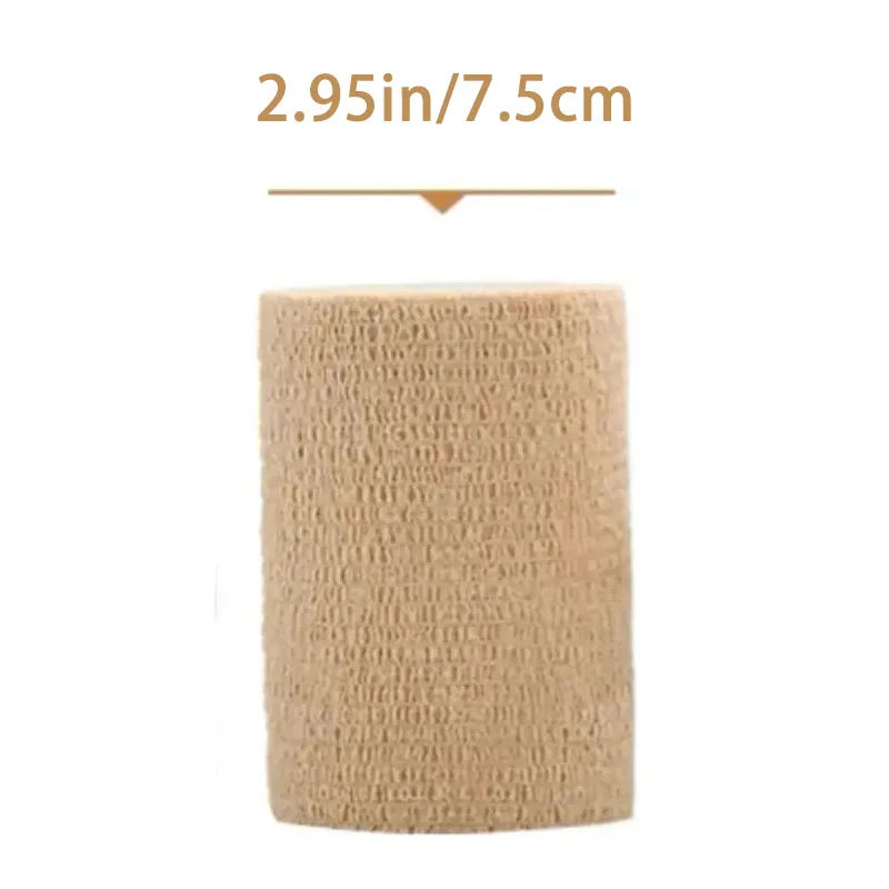 1-10 Rolls Elastic Breathable Medical Adhesive Bandage Self Adhesive Tape Beige Wrap For Wrist Ankle Finger Sports First Aid