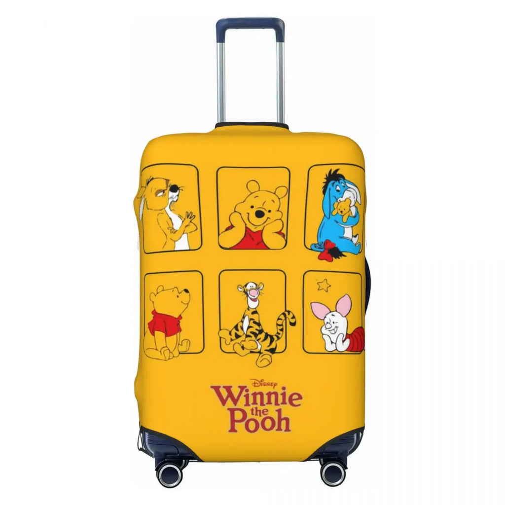 Custom W-Winnie Anime The Pooh Luggage Cover Fashion Suitcase Protector Covers Suit For 18-32 inch
