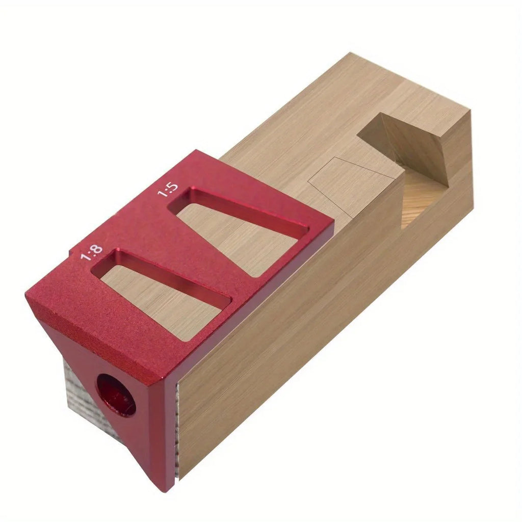 Aluminum Alloy 45/90 Degree Square Dovetail Jig Center Scribe Ruler , Multifunctional Marking Gauge Carpentry Tools