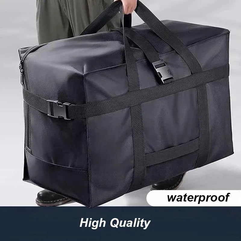 Large Capacity Foldable Hand Luggage Storage Bag Waterproof Moving Packing Bag Folding Oxford Cloth duffel bag traveling Bags
