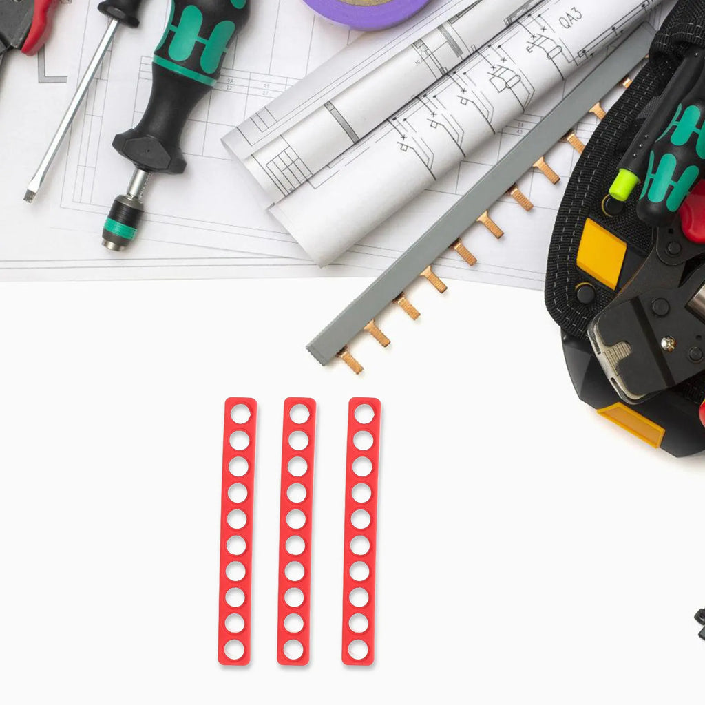 6Pcs Hex Bit Holder Organizer Plastic Screwdriver Bits Storage Case Compact Portable Bit Organizer for Home Garage Workshop Use