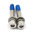 10Pcs/Pack M5/M6/M8 Socket Head Cap Screw 3-in-1 Assembly with Thread Locking Adhesive, 304 Stainless Steel, DIN912 Series