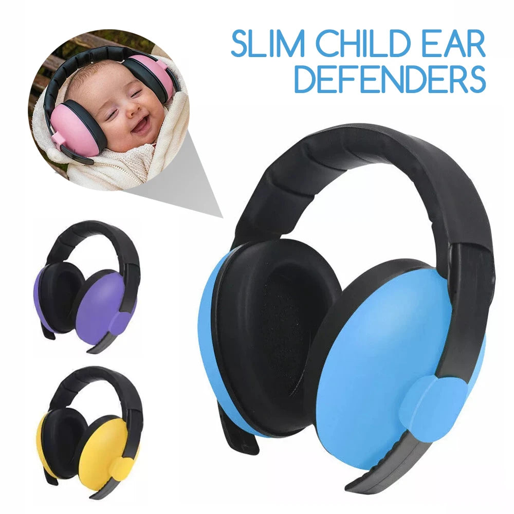 Child Baby Anti-Noise Earmuffs Adjustable Hearing Protection Safety Ear Muffs Kids Noise Cancelling Headphones Sleeping Child