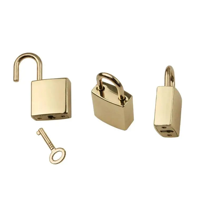 Portable Mini Metal Padlock Durable Anti-Theft Luggage Lock with Keys for School Locker Travel Baggage Storage Box
