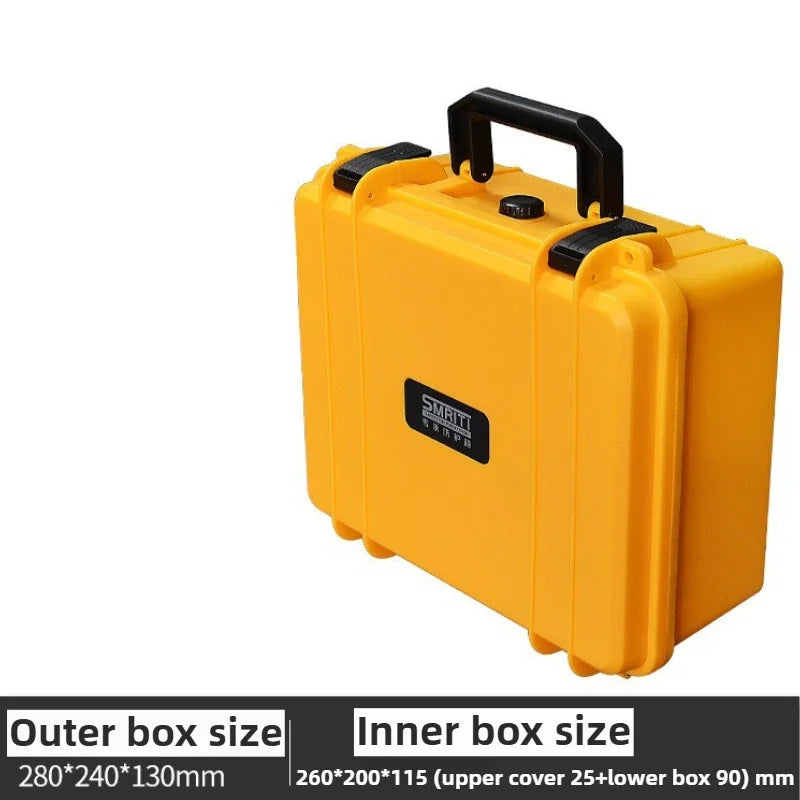 PP Thick Toolbox Organizer Storage Hardware Suitcase Empty Mechanical Workshop Toolbox Store Hard Drive Tools Case Packaging