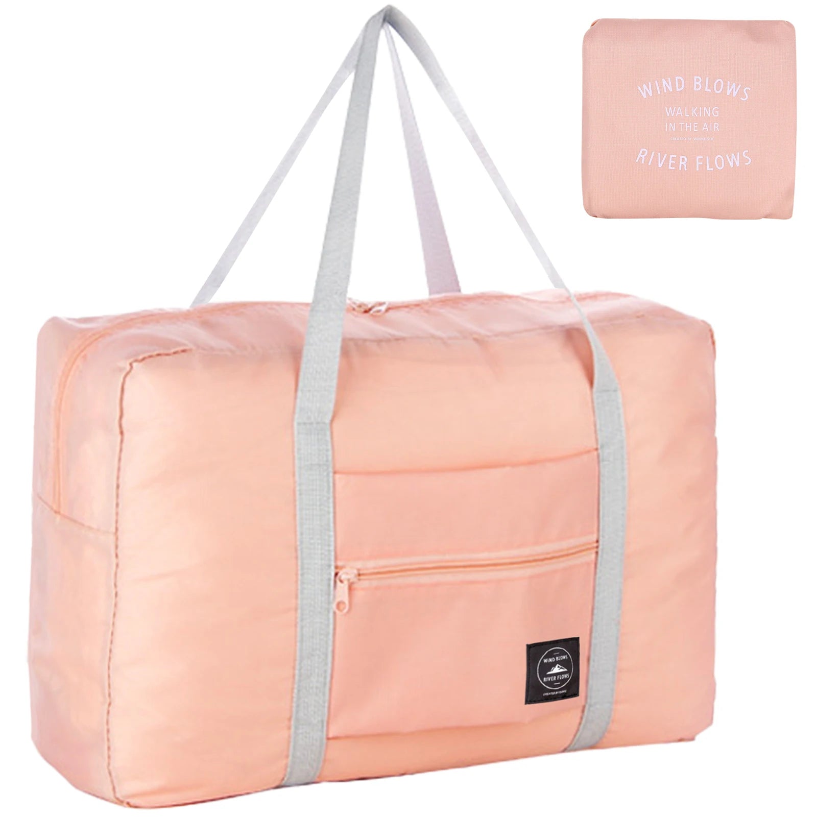 Travel Bag for Women Men Foldable Duffel Bag Carry on Luggage Tote  Sports Gym Bag Nylon Weekender Overnight Bag Hospital Bags