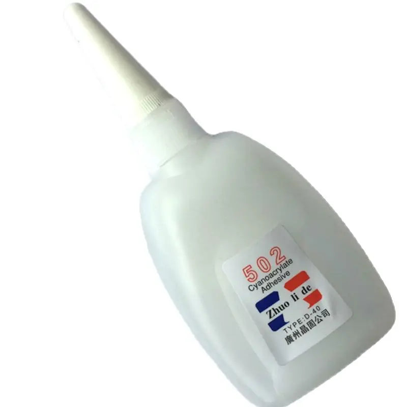 40g 502 Liquid Glue With Dropper Instant Adhesive Wood Metal Rubber Plastic Advertising Glue Strong Bond Mold Glue Fast Curing