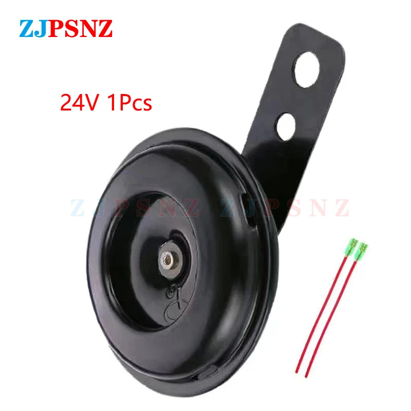 E-bike Motorcycle Electric Scooter Horn Kits 6v 12v 24v 36v 48v 60v 72v Waterproof Round Super Loud Horn Speaker Scooter Mopeds