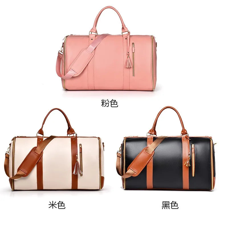 New Large Travel Foldable Handbag for Women - Multi-functional Suitcase, Overnight Packing Bag