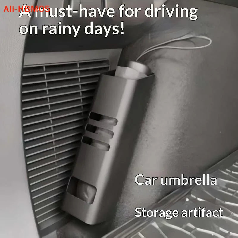 (HB05)Car Boot Umbrella Holder Vehicle Storage Bucket In-Car Storage Box Door-Mounted Household Storage Rack Universal Fit