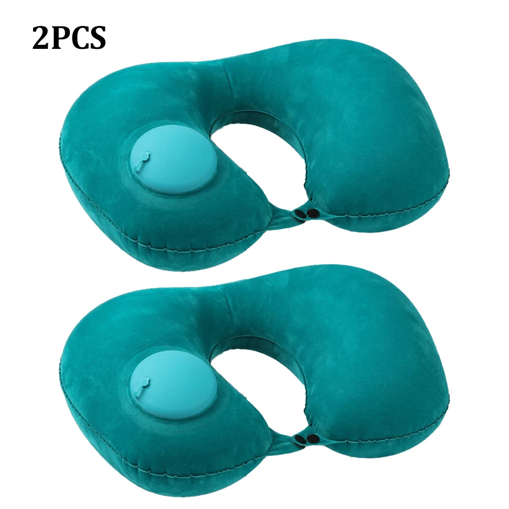 Inflatable Neck Pillow for Traveling, Blow Up Neck Pillows for Air Travel, Travel Pillows, Inflatable U-shaped Pillow