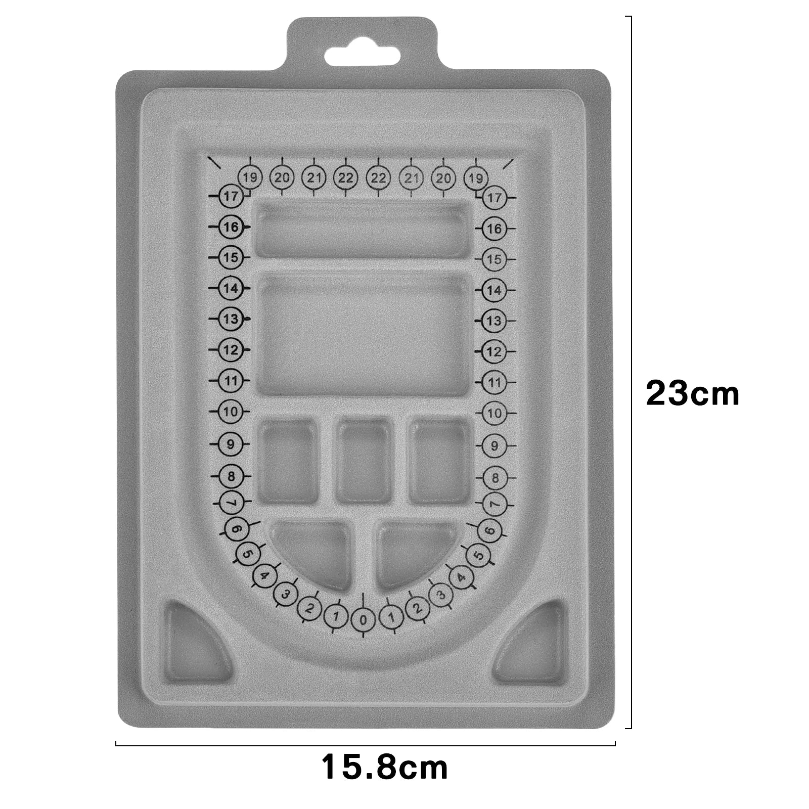 Flocked Bead Board Jewelry Making Tools DIY Bracelet Necklace Beading Organizer Jewelry Size Measuring Tool WorkBenches Tray